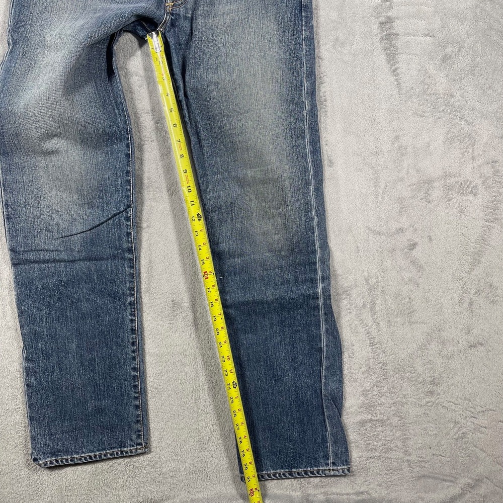 Gap 1969 Jeans Mens 30(29)x32(31) Blue Straight Leg Button Fly Made in USA Denim - Picture 3 of 13
